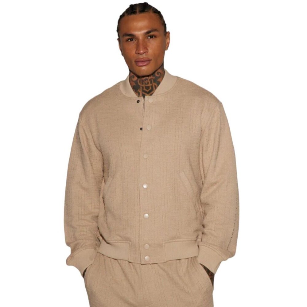 Jordan Textured Varsity Jacket Tan Men's